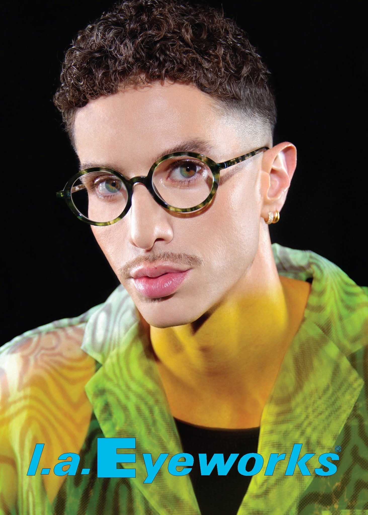 Branded eyewear portrait — Designing Eyes collection