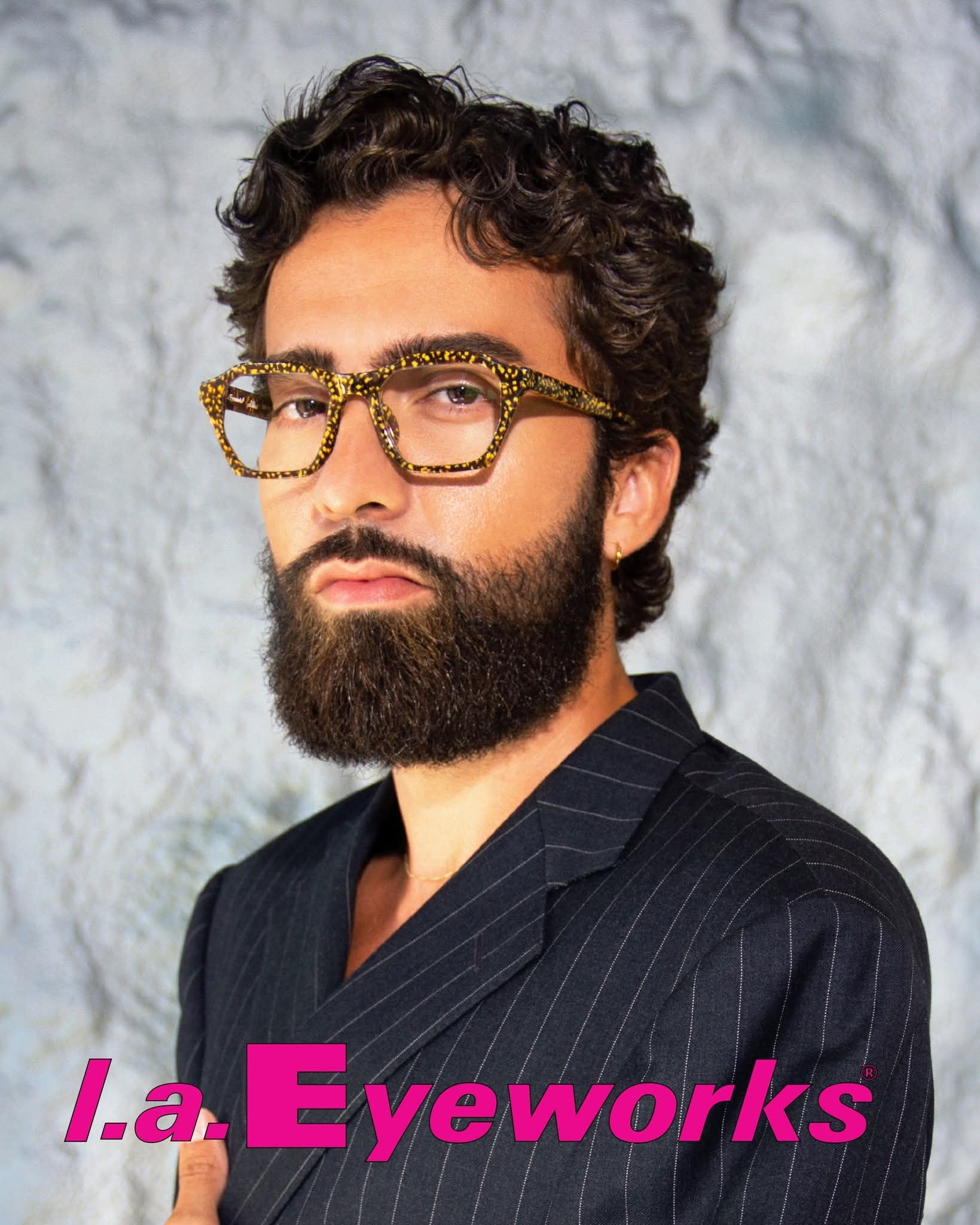 l.a. Eyeworks — bold frames editorial portrait