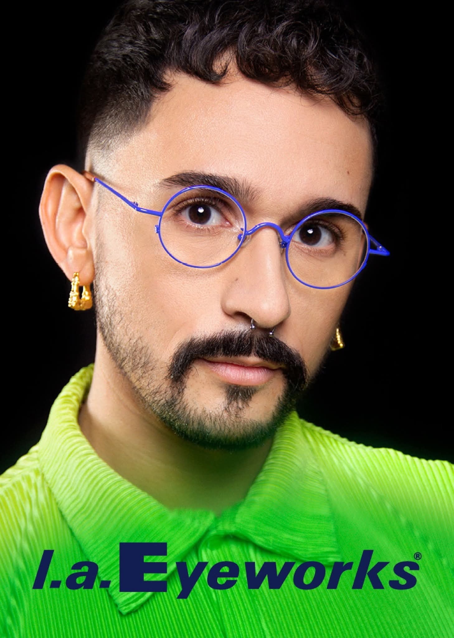 l.a. Eyeworks — blue round frames