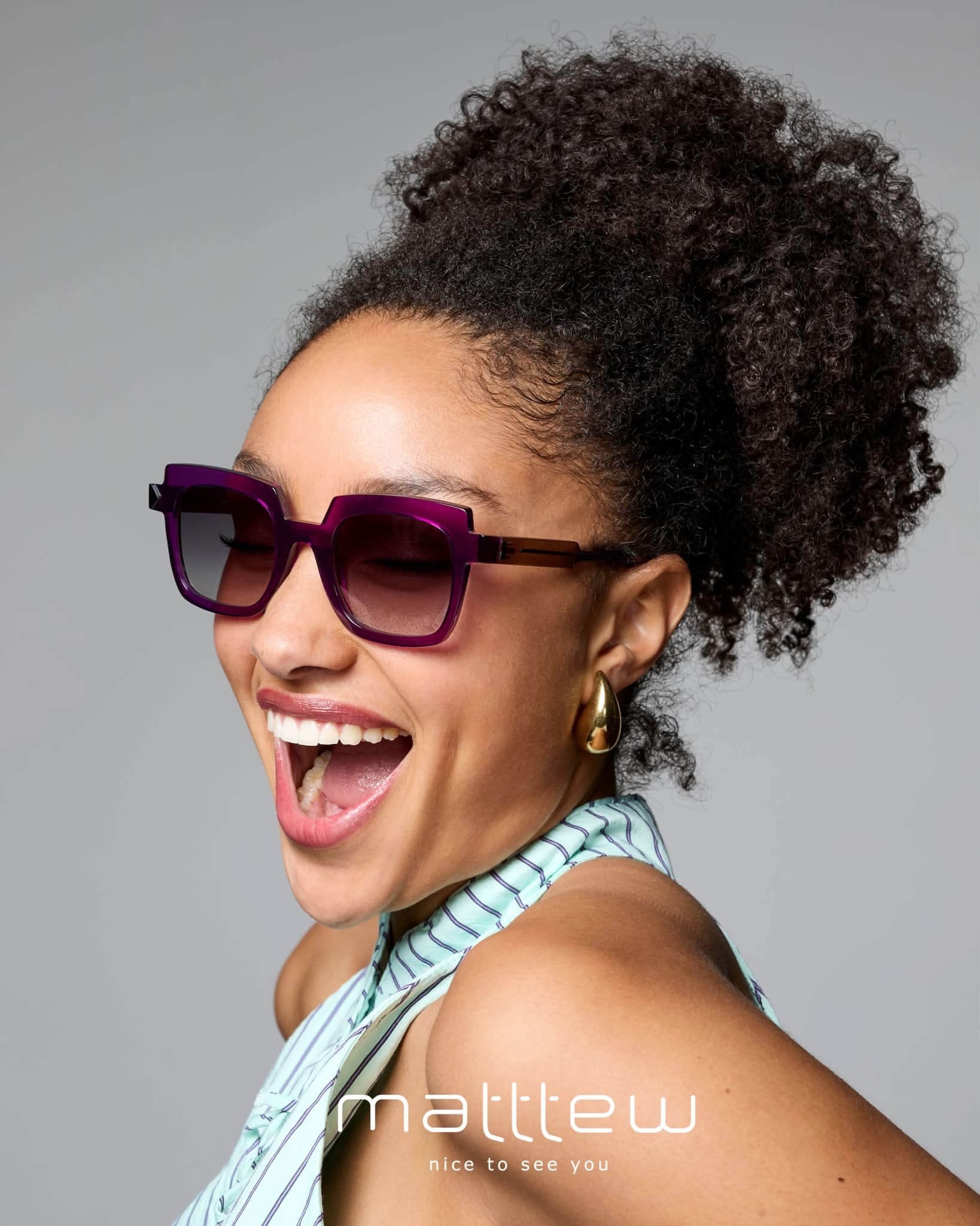 Matttew — purple square sunglasses